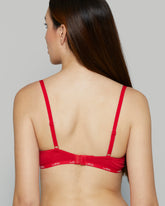 ESSENTIALS LL DEMI- LOGO SKINNY TRIM COSMO RED / 34A